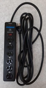 Furman SS-6 Pro Plugs 6 Outlet Power Strip 120V 15A 540J (S9P609NI) - Picture 1 of 8
