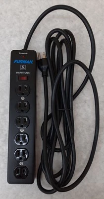 Furman SS-6 Pro Plugs 6 Outlet Power Strip 120V 15A 540J (S9P609NI) - Image 1 of 4