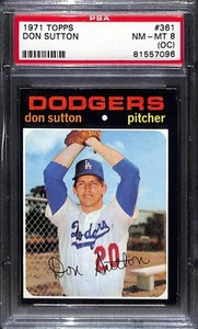 1971 Topps #361 Don Sutton - Set rotto! PSA 8 (OC) - Foto 1 di 2