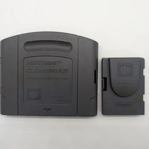 ¡Kit de limpieza Nintendo 64 N64 con ambos carros de limpieza! ¡Auténtico! ¡Bonito! - Imagen 1 de 5