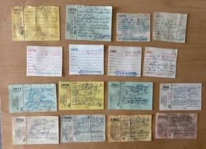 1960-1981 Pennsylvania Resident Angelschein 16 Stück - Vintage PA Outdoor - Bild 1 von 4