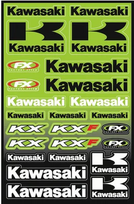 Factory Effex Universal Graphics Kit - Kawasaki Motorcycle Dirt Bike 09-68130 - Image 1 of 4