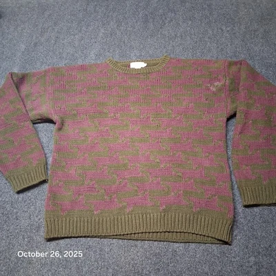 VTG Banana Republic Safari Travel Clothing Sweater Size XL Purple Green Heavy - Image 1 of 4