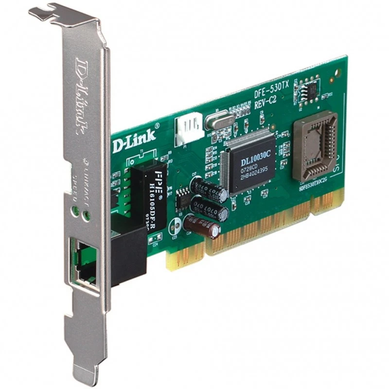 D-Link DFE-530TX C2 10/100Mbps 100BASE-TX PCI RJ45 Netzwerk-Karte Network Card - Bild 1 von 1