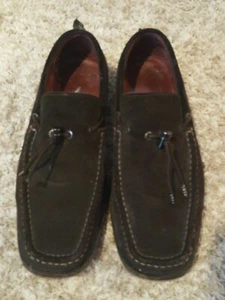 Bruno Magli  Italy Brown Suede Men’s Loafer Size 10 Mens - Picture 1 of 5