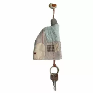 Handmade Quilt HOME Key Cover Keychain - Picture 1 of 19