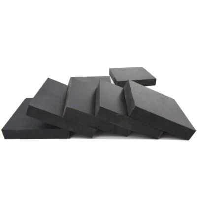 Solid Silicone Square Black Rubber Sheet Lap Block Shock Absorbing Pad Plate - Image 1 of 4