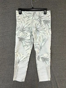 Pink Victoria's Secret Ultimate Capri Legging Women's M Gray Tropical Mid-Rise - Picture 1 of 9