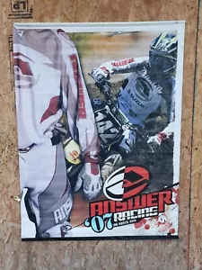 ANSWER '07 RACING OG SINCE 1976 BANNER DOUBLE SIDED - Picture 1 of 2