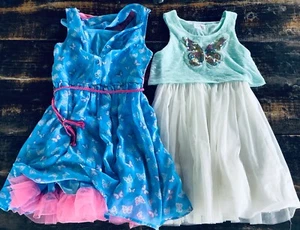 Two Butterfly Dresses Size 6 - Picture 1 of 6