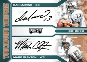 2021 Playoff Dan Marino Mark Clayton Tandems Auto NFL Blitz Digital Card - Picture 1 of 1