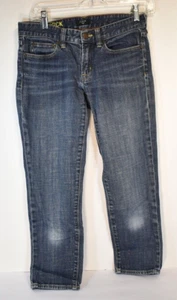Girls J.Crew Stretch Toothpick Light Distressed Blue Jeans Size S (29) NWOT - Picture 1 of 8