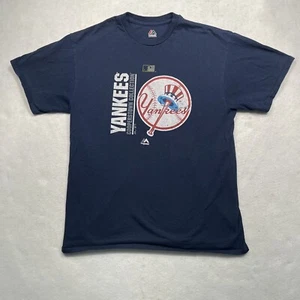 Majestic New York Yankees Big Logo MLB Cooperstown Collection Men's T-Shirt Sz L - Picture 1 of 5