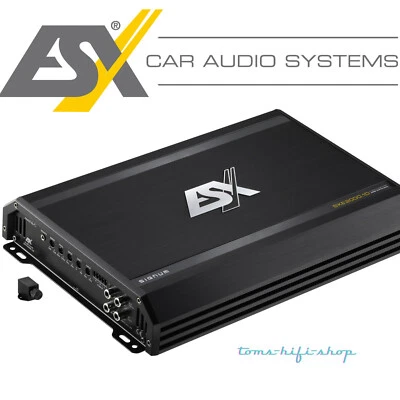 ESX SXE-2000.1D digitaler 1-Kanal Verstärker 2000 Watt Subwoofer Endstufe Signum - Bild 1 von 2