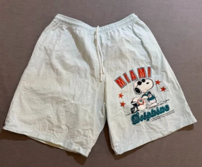 Pantalones Cortos De Colección Miami Dolphins X Snoopy Para Hombre 26 Azul Cordón Para Hombre Foto 1 de 4