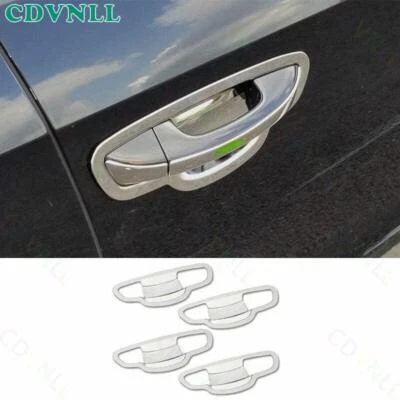 Para Volkswagen Golf MK6 2010-13 Acero Plateado Exterior Puerta Lateral Marco Tazón Borde Foto 1 de 4