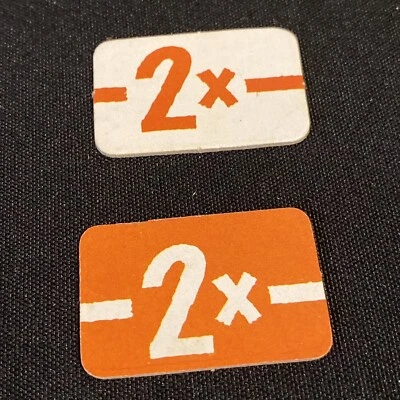 x2 Scotland Yard 1985 Juego de Mesa Tarjetas Doble Movimiento Piezas de Repuesto Foto 1 de 2