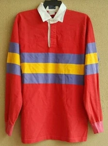 1970-80's Patagonia Rugby Shirt in Primary colors Marked Size X-Large - Picture 1 of 8