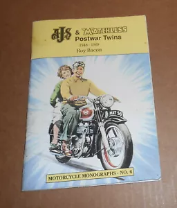 AJS & Matchless Postwar Twins 1989 Motor Cycling Booklet No. 6 - Foto 1 di 4