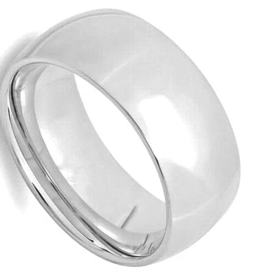 Silverbstainless steel band ring unisex wide stack wedding sz 5 6 7 8 11 13 New - Image 1 of 4
