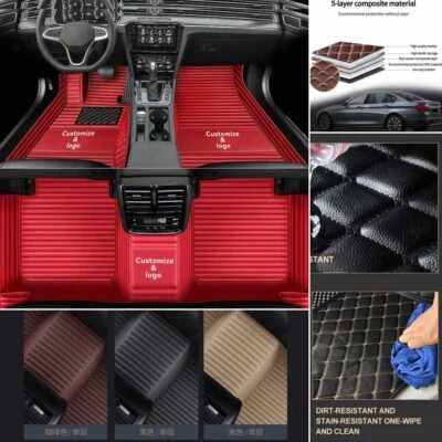 Fit For Toyota Camry-Celica-C HR-Corolla-Crown Car Floor Mats All Weather Carpet Foto 1 de 4