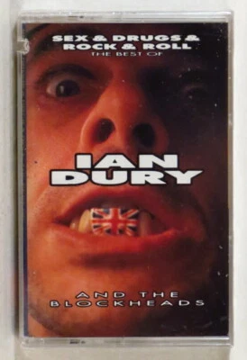 IAN DURY & Blockheads - Sex & Drugs & RnR: Best Of 1992 US cassette SEALED - Image 1 of 3