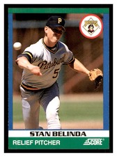 1991 Score 100 Rising Stars #8 STAN BELINDA Pittsburgh Pirates ~E1R