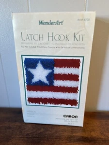 Used LATCHHOOK, WONDER ART, #4700 PATRIOT 12x12, Everything is there - Picture 1 of 9