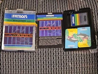 Intellivision Fathom Game Cartridge Includes Manual and Overlay 1983 Rare - Image 1 of 2
