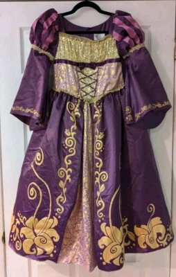 Vestido Disfraz Princesa Disney Diseñador Cuento de Hadas Rapunzel De Lujo Niñas 9/10  Foto 1 de 4