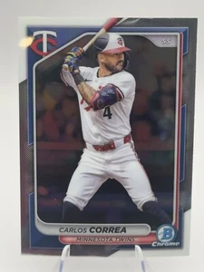 Carlos Correa 2024 Bowman Chrome #53 Minnesota Twins - Picture 1 of 2