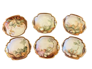 6 piatti Richard Ginori Candy Relish dipinti a mano numerati e firmati 5 1/4 pollici vintage - Foto 1 di 22