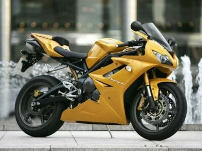 Yellow Fairing Kit For Triumph Daytona 675 2006-2008 2007 ABS Plastic Injection Foto 1 de 4