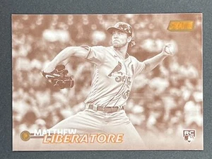 MATTHEW LIBERTORE RC 2023 Topps Stadium Club B&W Parallel 127 St Louis Cardinals - Picture 1 of 2