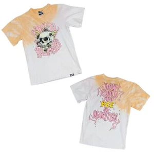 T-shirt Broken Promises uomo piccola come potresti essere così senza cuore teschio tie dye - Foto 1 di 11
