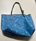 Coach City Tote with Floral Bow Print Blue Multi