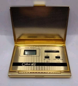 Reloj Colibri Time Keeper de Colección Alarma de Viaje Reposo Dorado con Estampado de Animales Marrón - Imagen 1 de 16