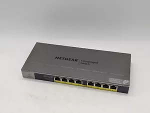 NETGEAR GS108LP 8-portowy przełącznik PoE gigabitowy ethernet niezarządzana sieć BEZ KABLA - Zdjęcie 1 z 15