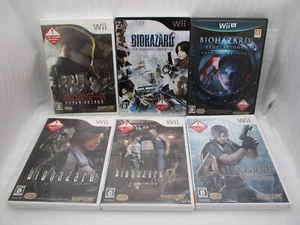 Wii WiiU BIOHAZARD 1 0 4 Umbrella, Darkside Chronicles Revelations 6Games Japan - Picture 1 of 11