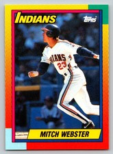 1990  Topps Traded #127T Mitch Webster Cleveland Indians