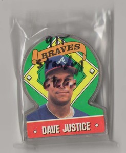 1991 Topps Stand-Ups (Clear, Candy) - ATLANTA BRAVES  David Justice 