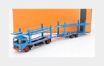IXO-MODELS TTRX034 MAN - 19.320 TRUCK CAR TRANSPORTER 1970 - BLUE RED - 1/43 - Immagine 1 di 2