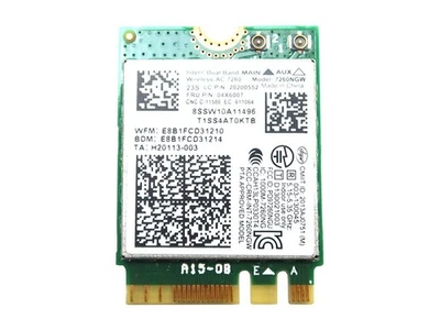 Intel Dual Band Wireless-AC 7260 7260 WiFi + Bluetooth 4.0 Combo Karte für - Bild 1 von 2