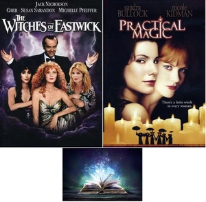 The Witches of Eastwick & Practical Magic 2 DVD Set Includes Glossy Art Card - Picture 1 of 3