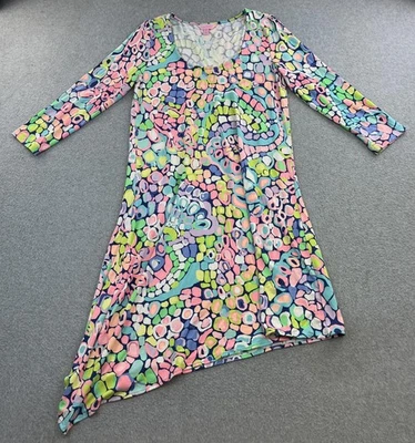 Vestido Lilly Pulitzer Mujer Mediano Multicolor Manga Larga Dobladillo Asimétrico Foto 1 de 4