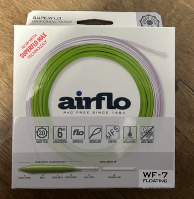 Línea de mosca flotante cónica universal Airflo Superflo WF-7 Foto 1 de 3