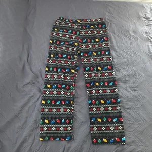 Pigiama Uomo Natalizio Pantalone XL Nero Stringa Luci Vacanze Salotto Sonno - Foto 1 di 5