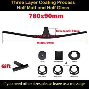 - 20 Degrees Carbon Mountain Bike Internal Cable Handlebar Stem 50-90mm Length - Picture 1 of 44