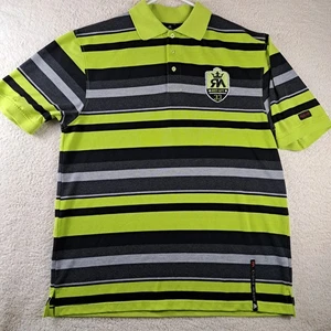 Camisa Polo Para Hombre Red Ape Hip Hop XL Bordada Logo Manga Clasificada Rayas  - Imagen 1 de 9