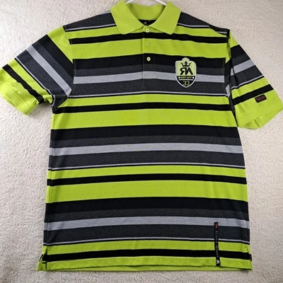 Camisa Polo Para Hombre Red Ape Hip Hop XL Bordada Logo Manga Clasificada Rayas  Foto 1 de 4